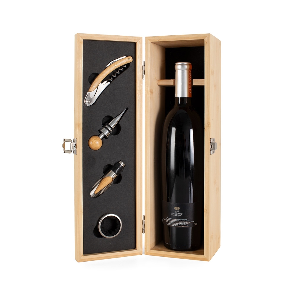 Kit Vinho Bambu 4 Peças  15361
