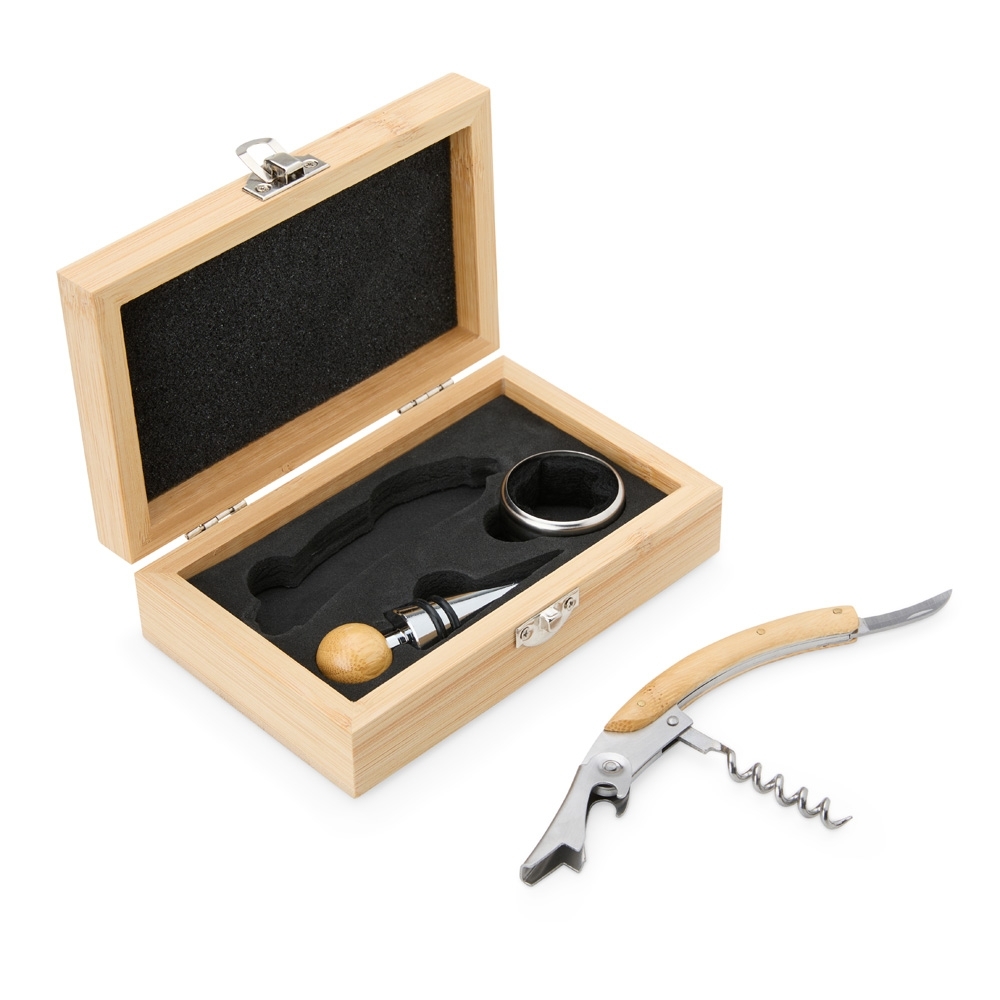 Kit Vinho Bambu 3 Peças  08169