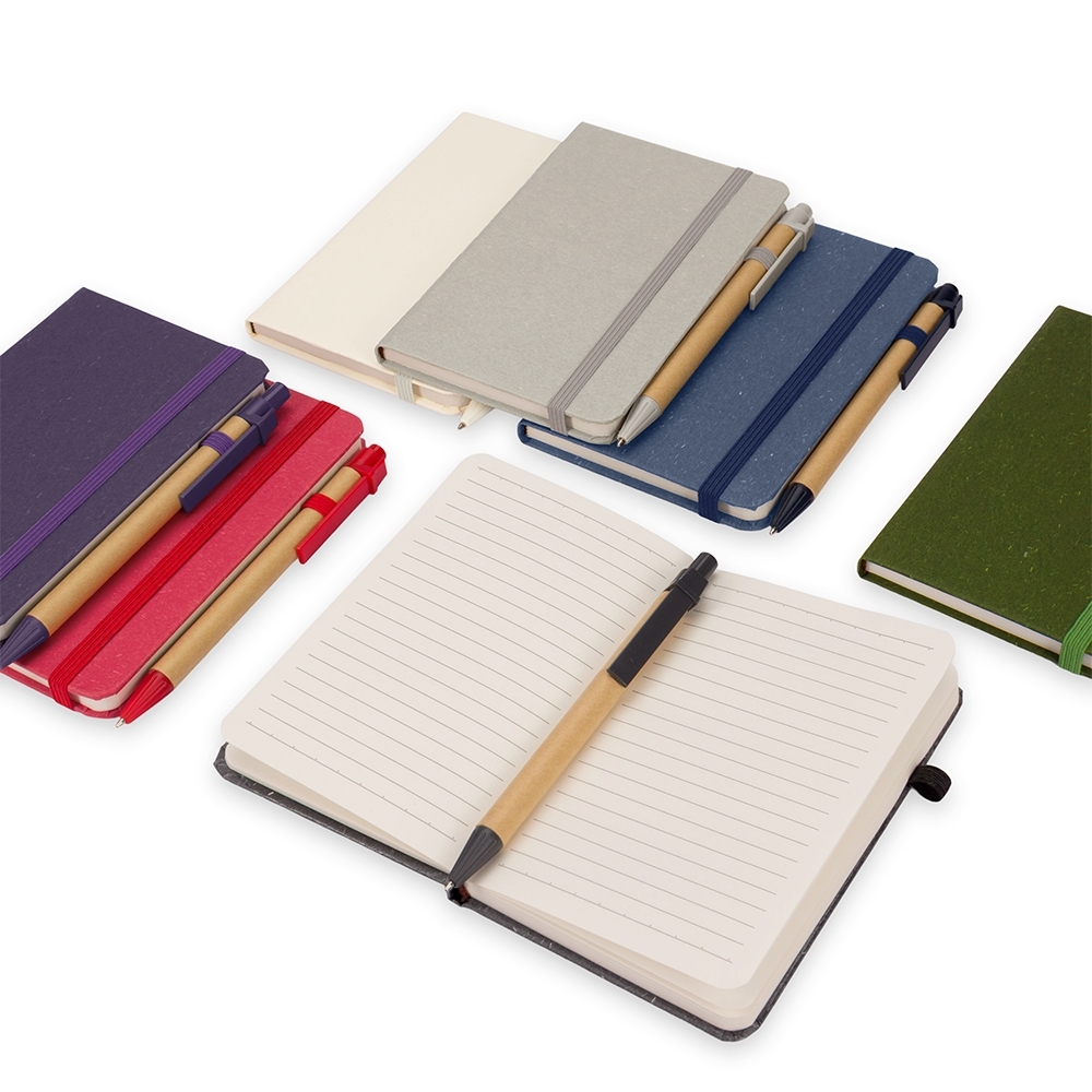 Caderneta Palha de Trigo com Caneta  08288