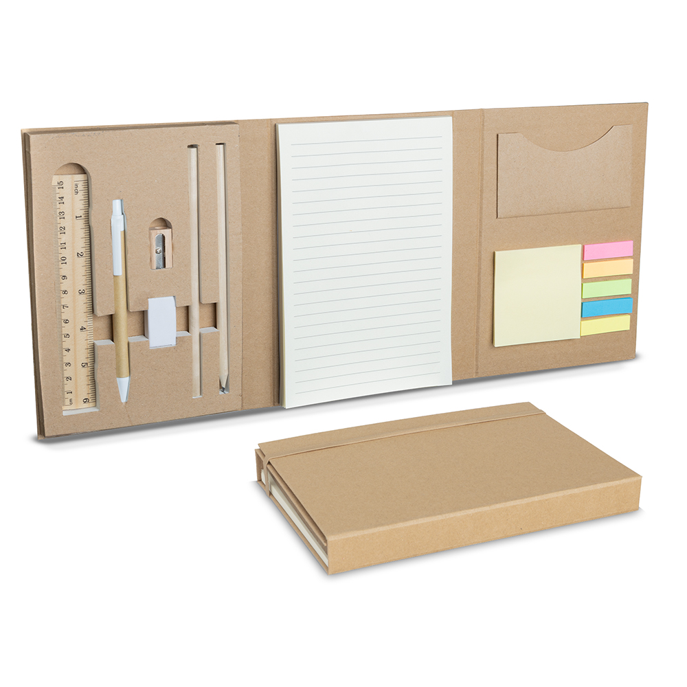 Kit Escritório Capa em Papel Kraft CJ40035